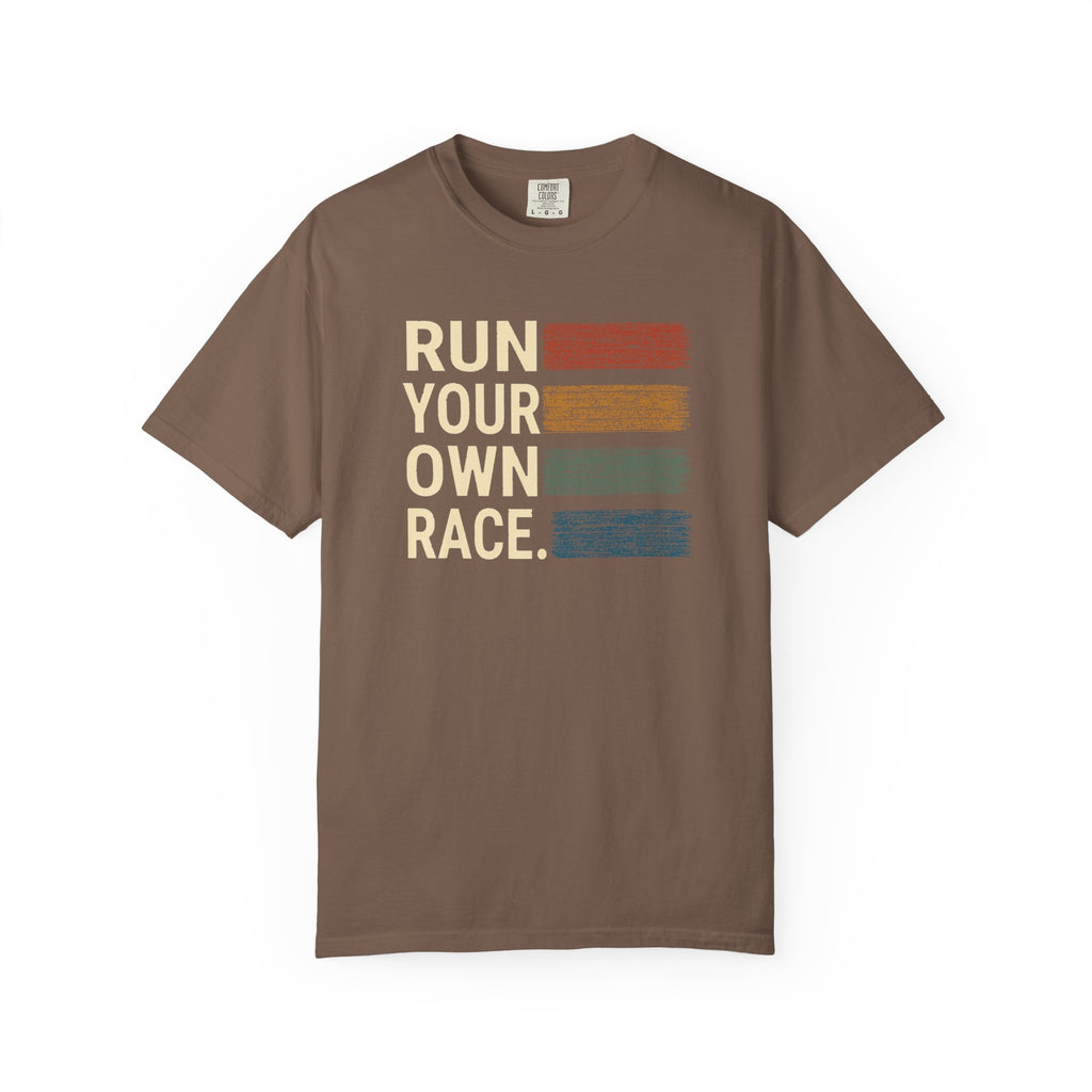 Run Your Own Race | Retro Running Tee | Elevae & Co.