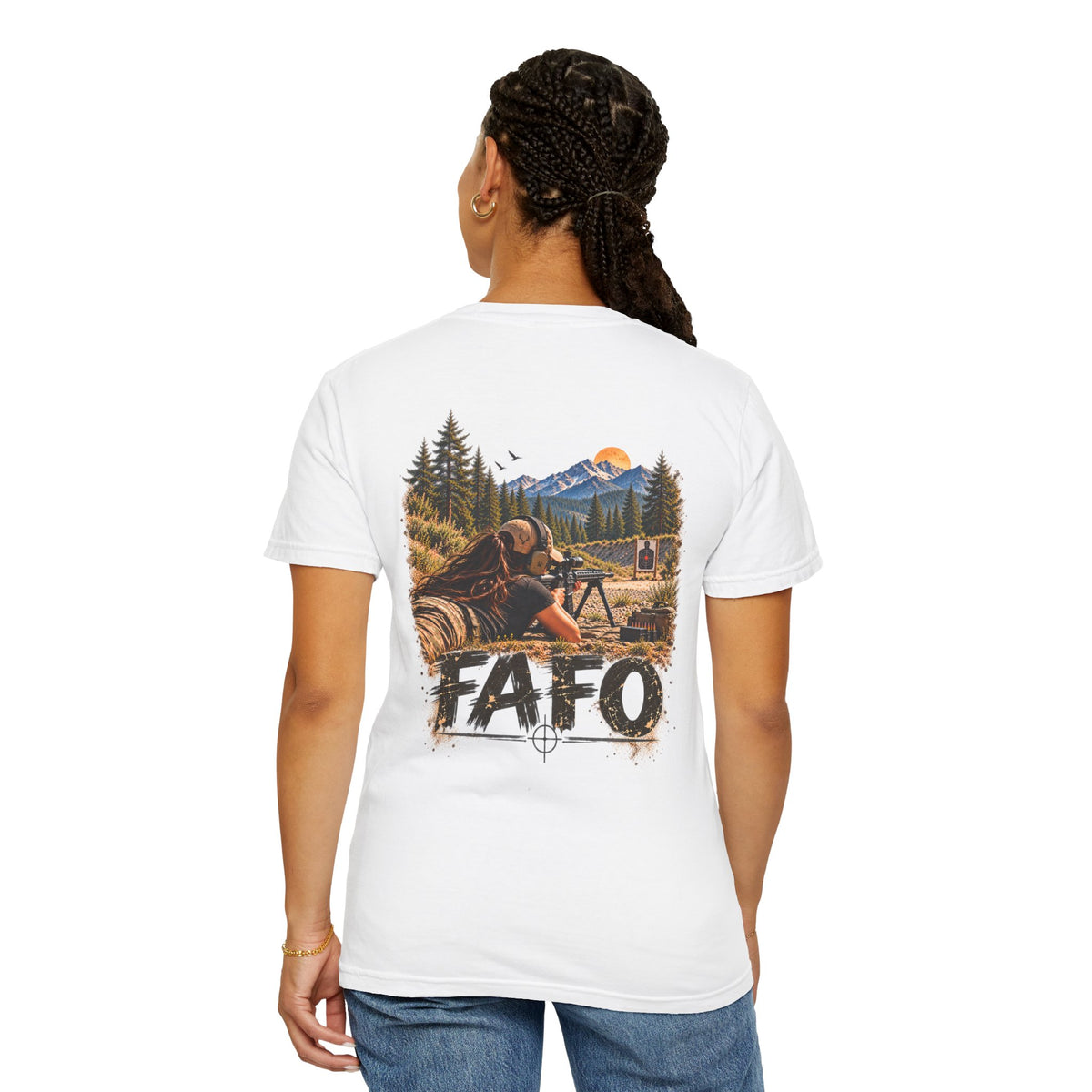 FAFO Women's Shooting Graphic T-Shirt | Open Range Collection