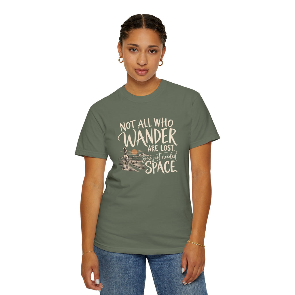Not All Who Wander Are Lost T-Shirt — Western Adventure Graphic Tee