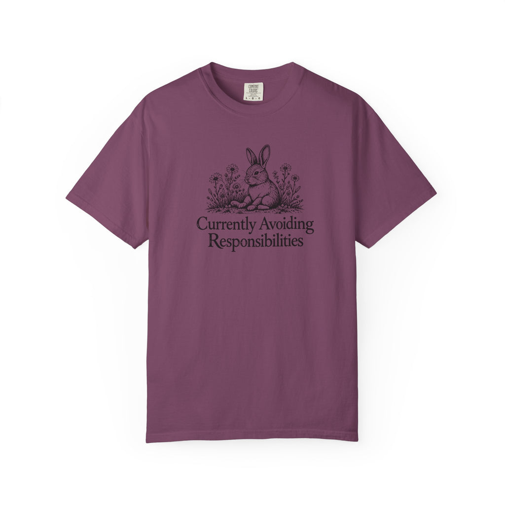 Currently Avoiding Responsibilities | Vintage Bunny Graphic Tee
