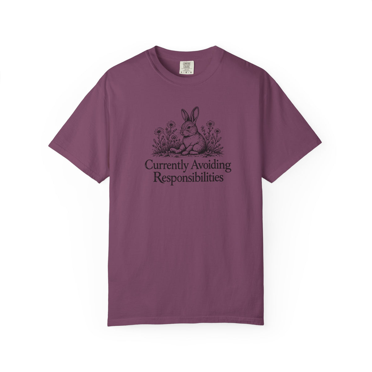 Currently Avoiding Responsibilities | Vintage Bunny Graphic Tee