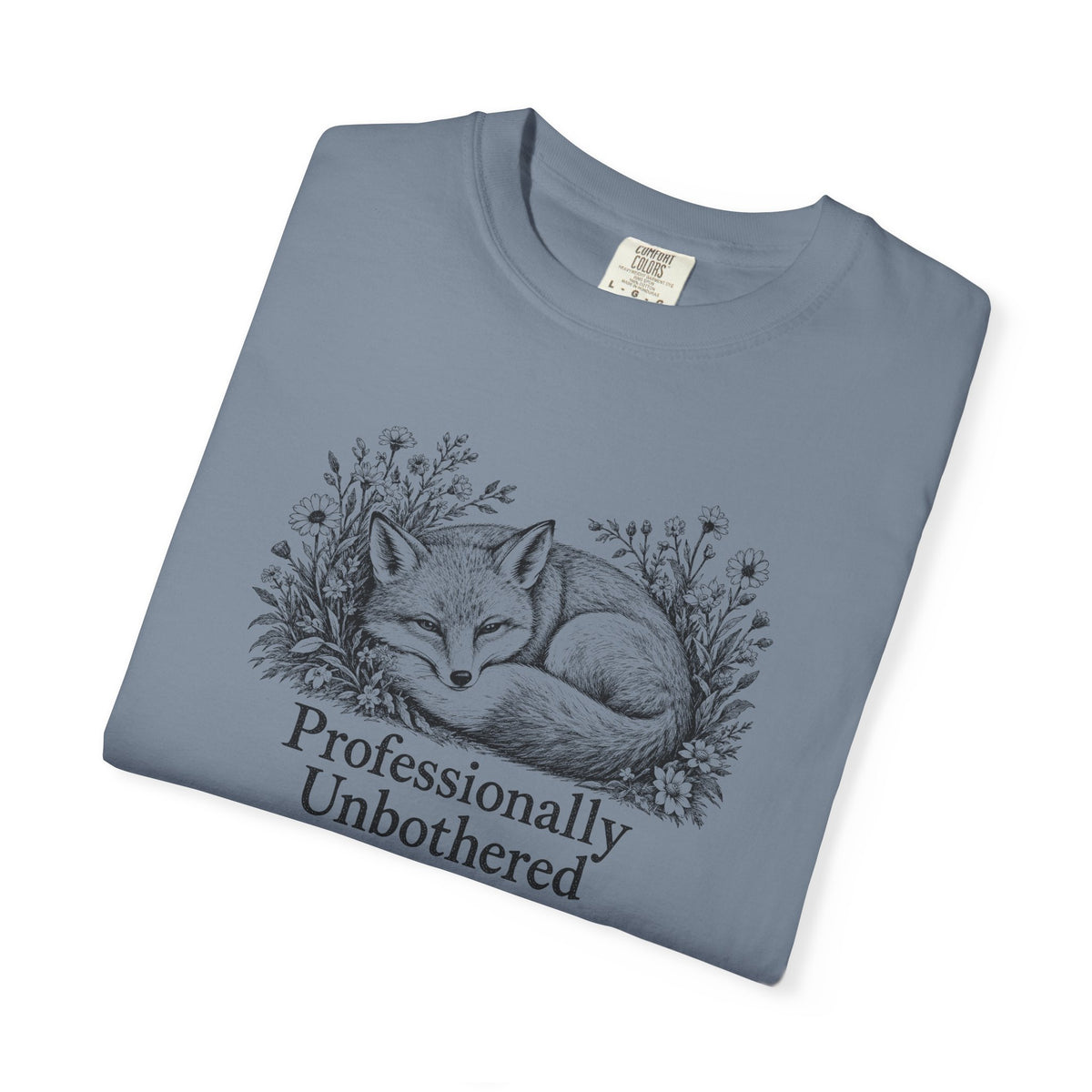 Professionally Unbothered T-Shirt | Vintage Fox Graphic Tee | Comfort Colors 1717