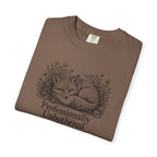 Professionally Unbothered T-Shirt | Vintage Fox Graphic Tee | Comfort Colors 1717