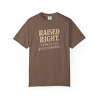 Raised Right Turned Out Questionable T-Shirt | Funny Graphic Tee | Comfort Colors 1717