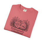 Professionally Unbothered T-Shirt | Vintage Fox Graphic Tee | Comfort Colors 1717