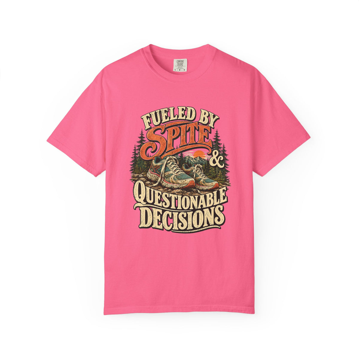 Fueled by Spite & Questionable Decisions | Funny Running Graphic Tee