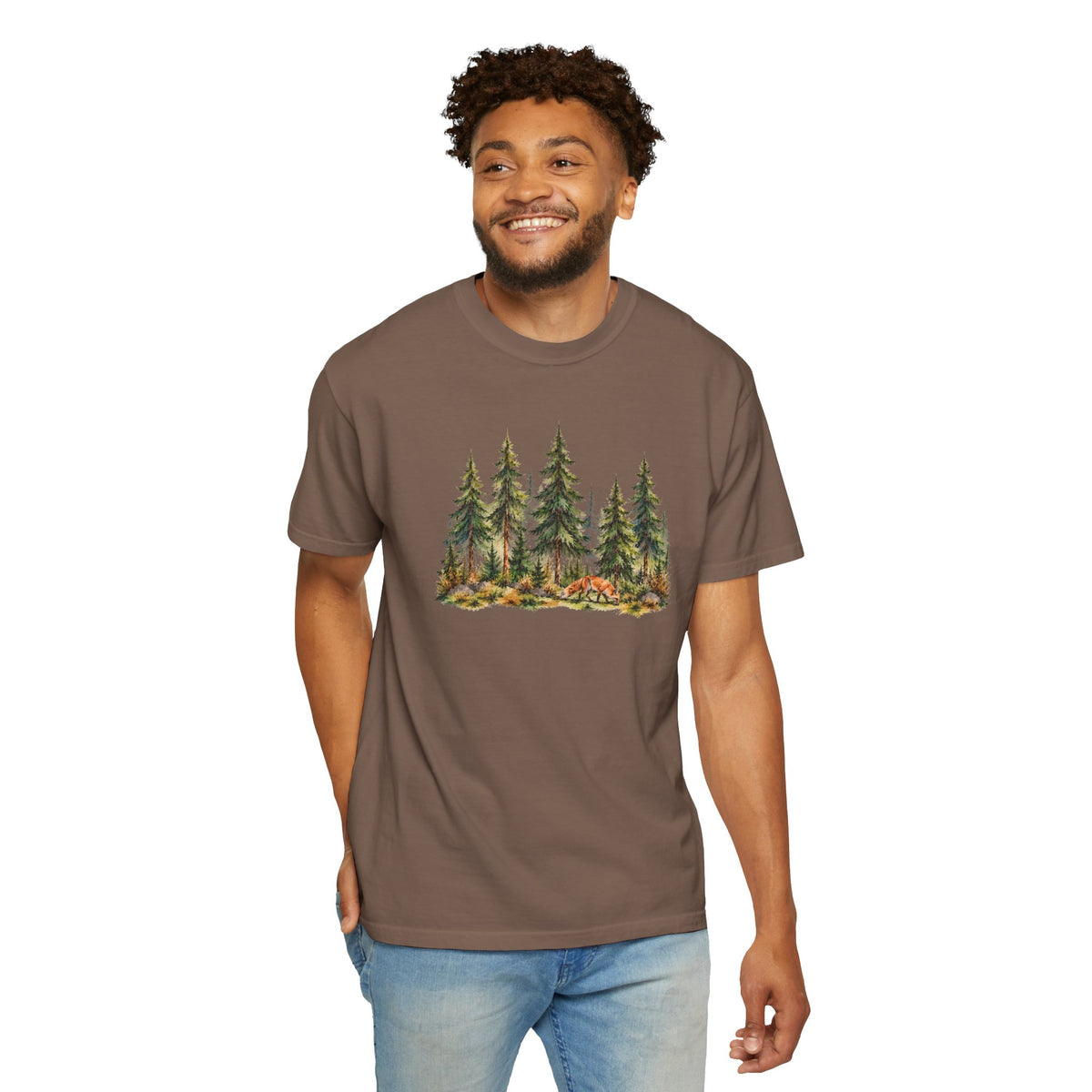 Forest Fox T-Shirt | Woodland Nature Graphic Tee | Comfort Colors 1717