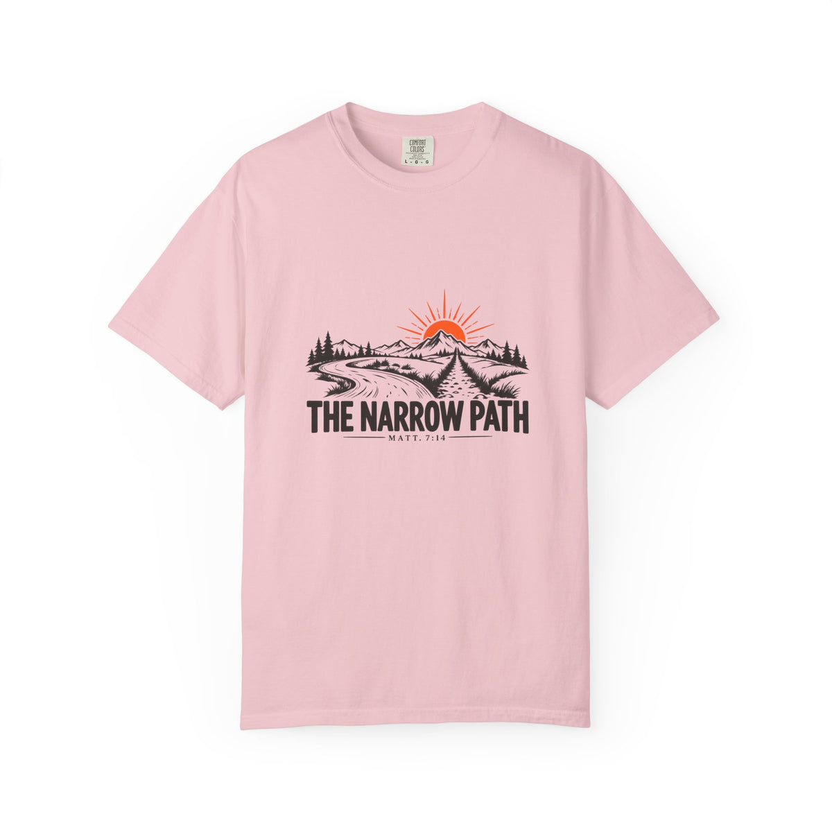 The Narrow Path Comfort Colors® T-Shirt | Faith & Outdoor Graphic Tee