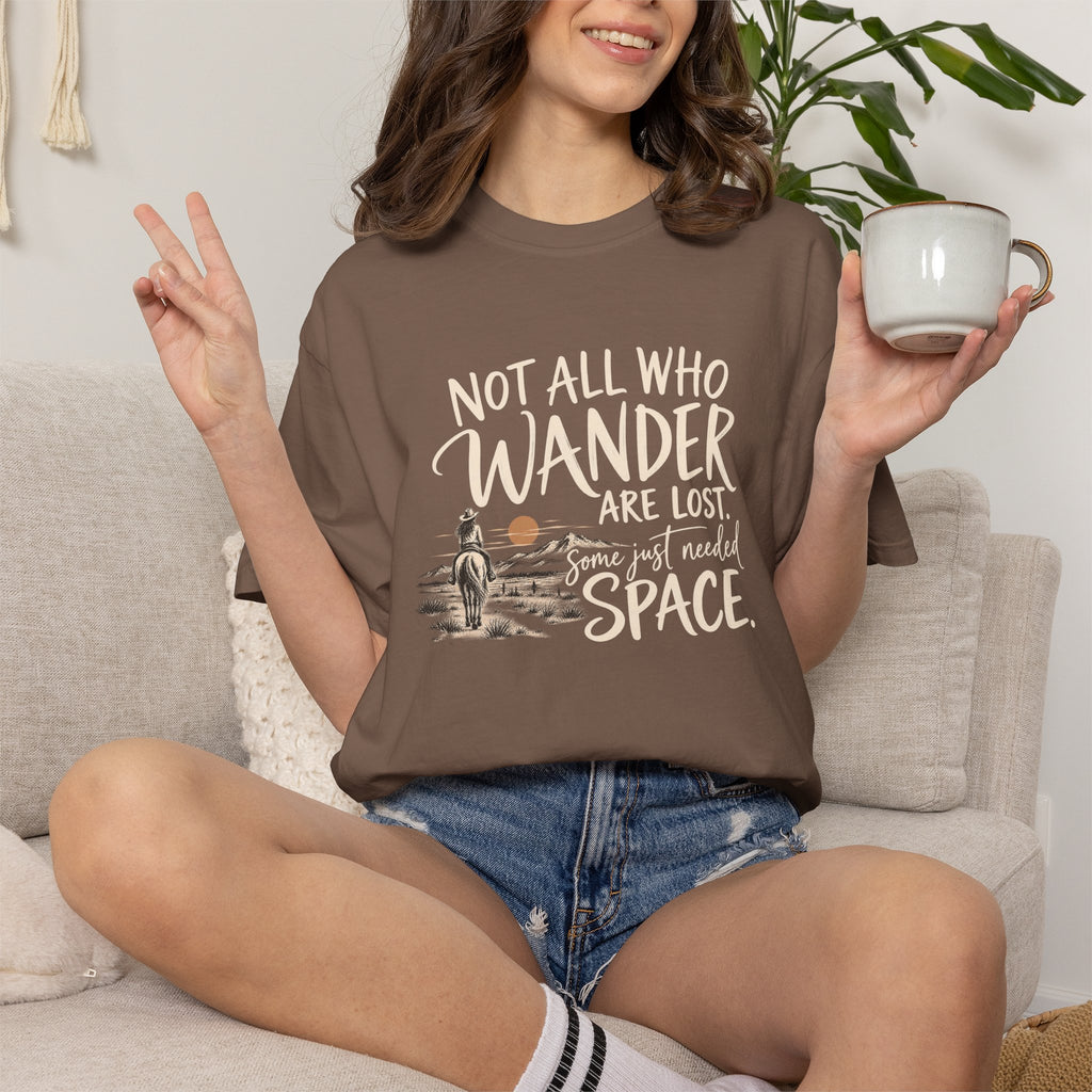 Not All Who Wander Are Lost T-Shirt — Western Adventure Graphic Tee
