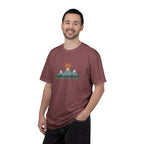 Vintage Mountain Sunset T-Shirt | Minimalist Nature Graphic Tee | Comfort Colors 1717