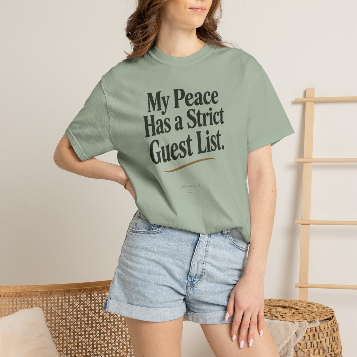 My Peace Has a Strict Guest List | Comfort Colors Graphic Tee