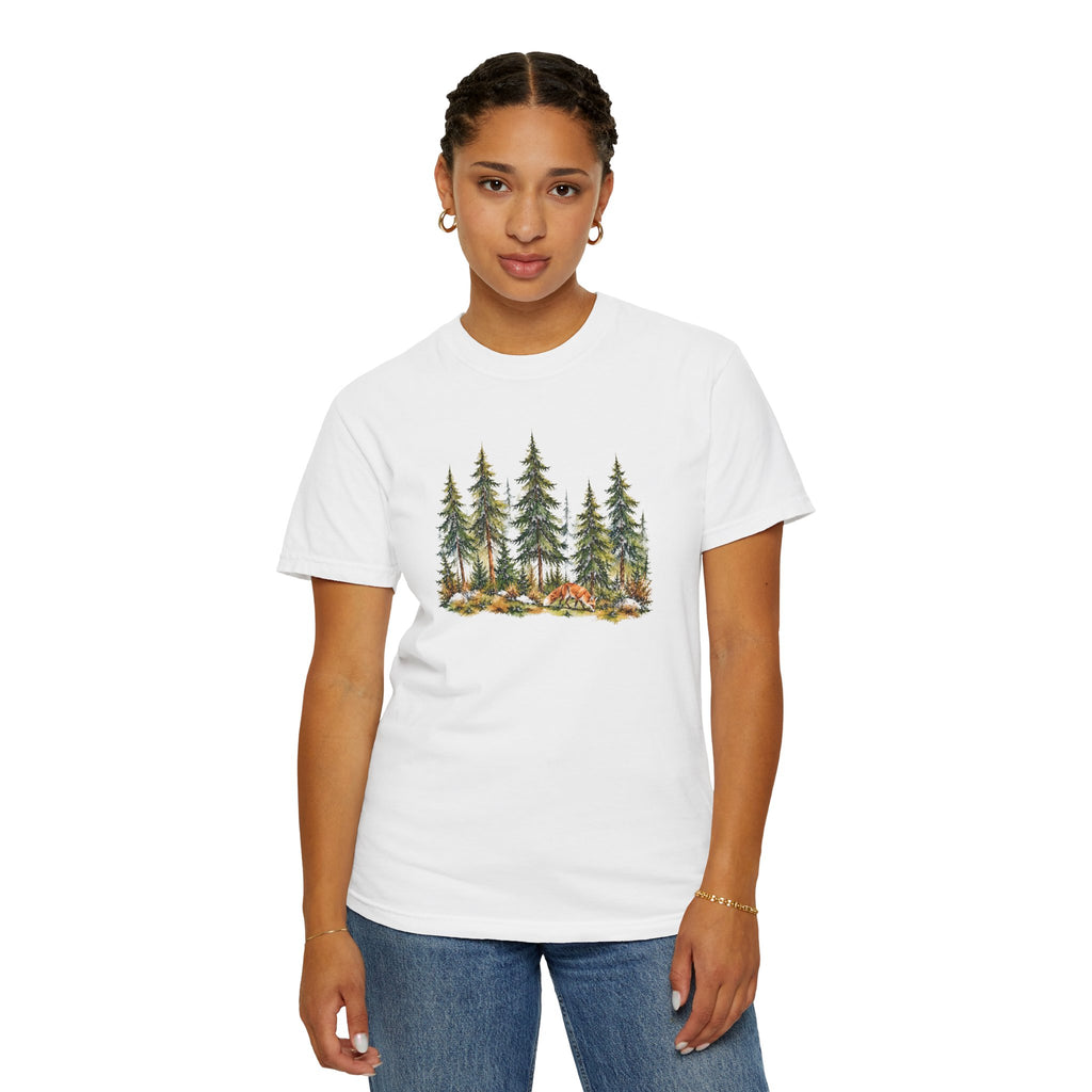 Forest Fox T-Shirt | Woodland Nature Graphic Tee | Comfort Colors 1717