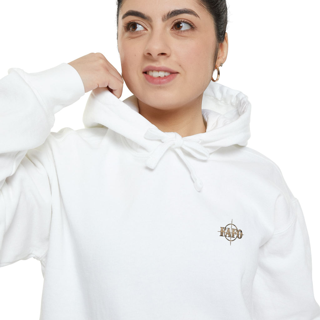 FAFO Women's Shooting Range Hoodie | Mountain Graphic Sweatshirt