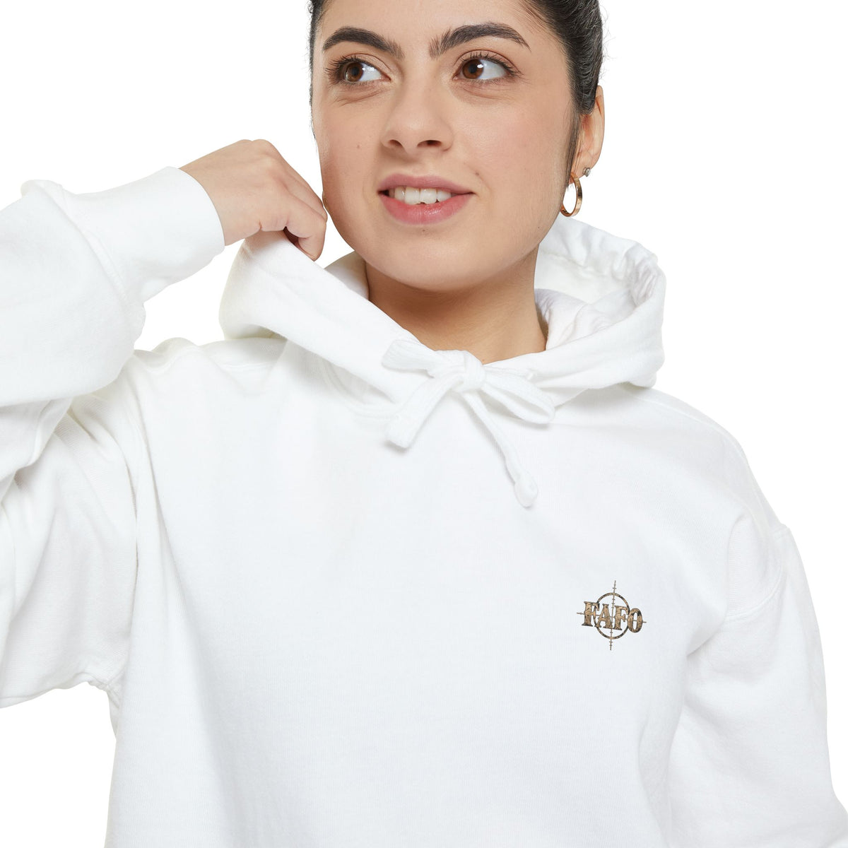 FAFO Women's Shooting Range Hoodie | Mountain Graphic Sweatshirt