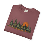 Vintage Forest Sunset T-Shirt | Nature Graphic Tee | Comfort Colors 1717