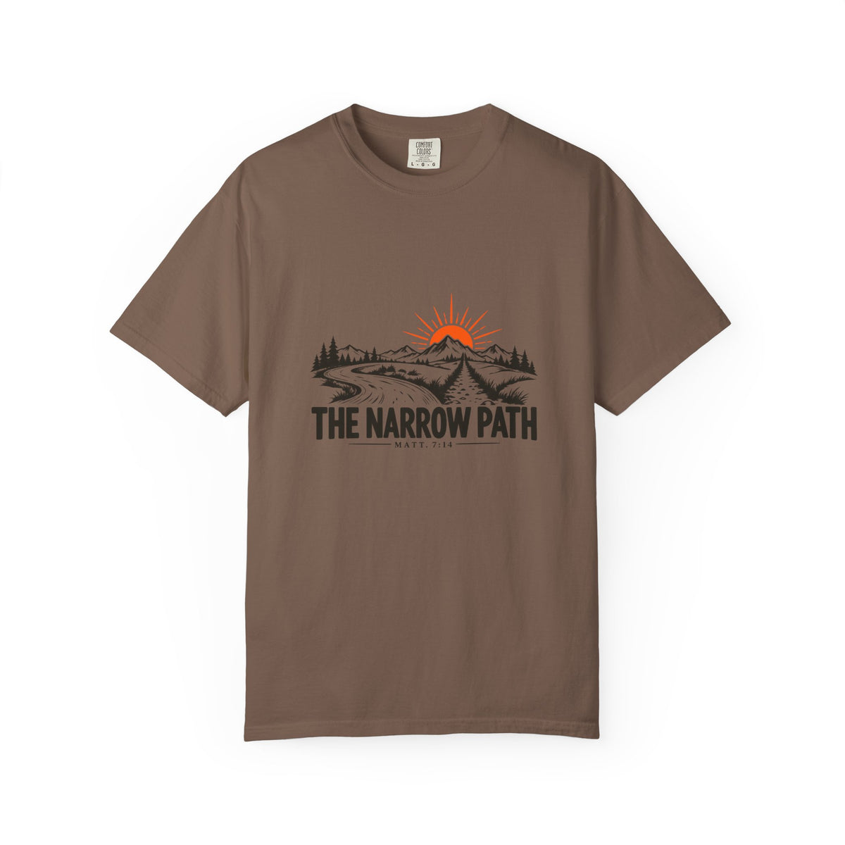 The Narrow Path Comfort Colors® T-Shirt | Faith & Outdoor Graphic Tee