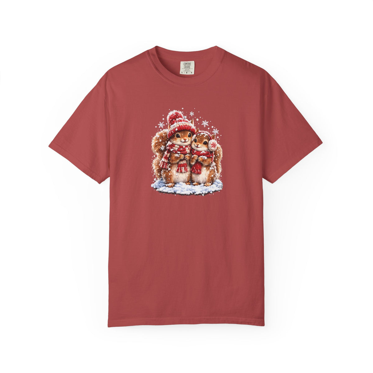 Winter Squirrels T-Shirt | Cute Woodland Graphic Tee | Comfort Colors 1717