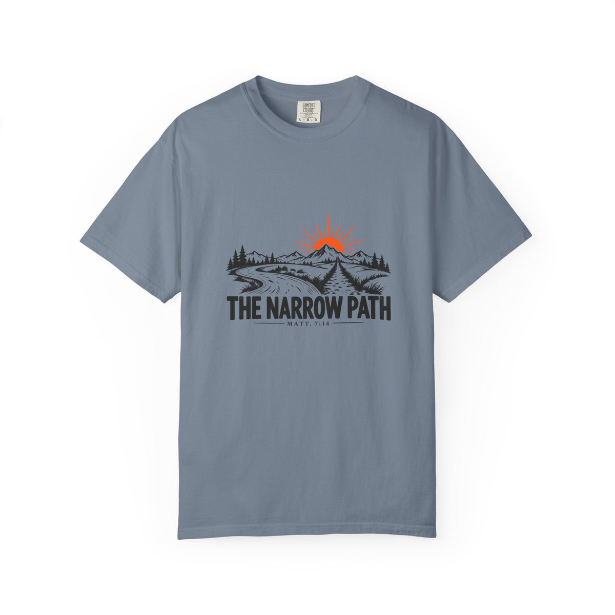 The Narrow Path Comfort Colors® T-Shirt | Faith & Outdoor Graphic Tee