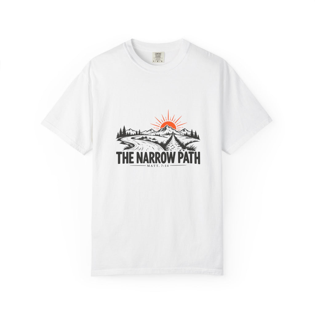 The Narrow Path Comfort Colors® T-Shirt | Faith & Outdoor Graphic Tee
