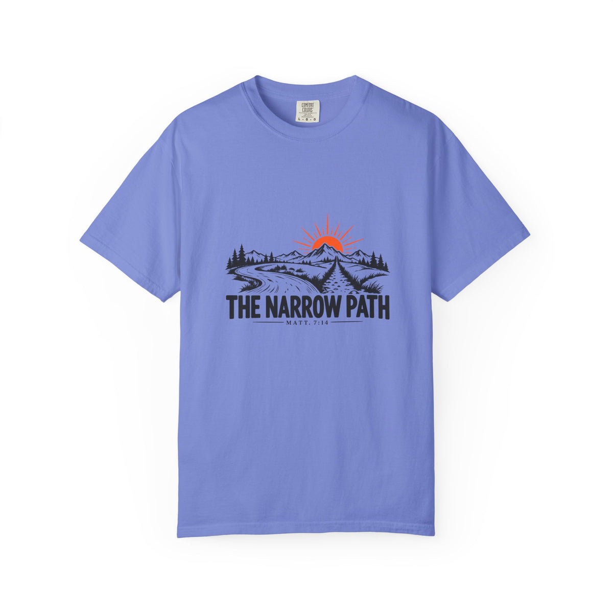 The Narrow Path Comfort Colors® T-Shirt | Faith & Outdoor Graphic Tee