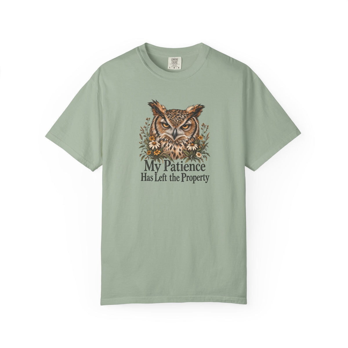 My Patience Has Left the Property | Vintage Owl Graphic Tee