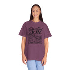 The Voices Said RUN – Funny Trail Running Graphic Tee | Comfort Colors 1717