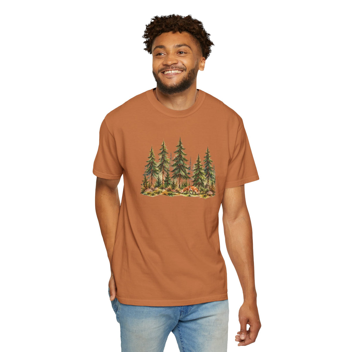 Forest Fox T-Shirt | Woodland Nature Graphic Tee | Comfort Colors 1717