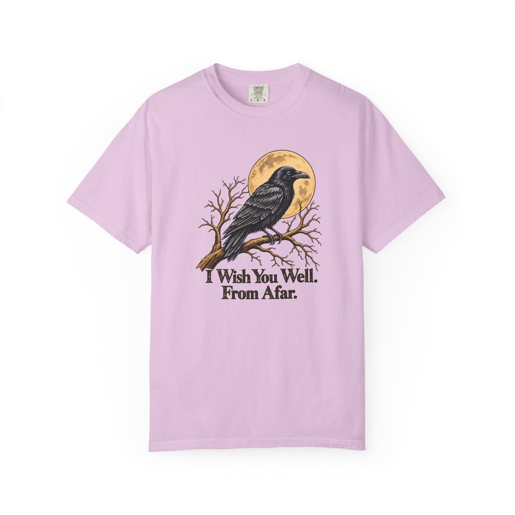 I Wish You Well From Afar T-Shirt | Vintage Raven Graphic Tee | Comfort Colors 1717