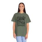 The Voices Said RUN – Funny Trail Running Graphic Tee | Comfort Colors 1717