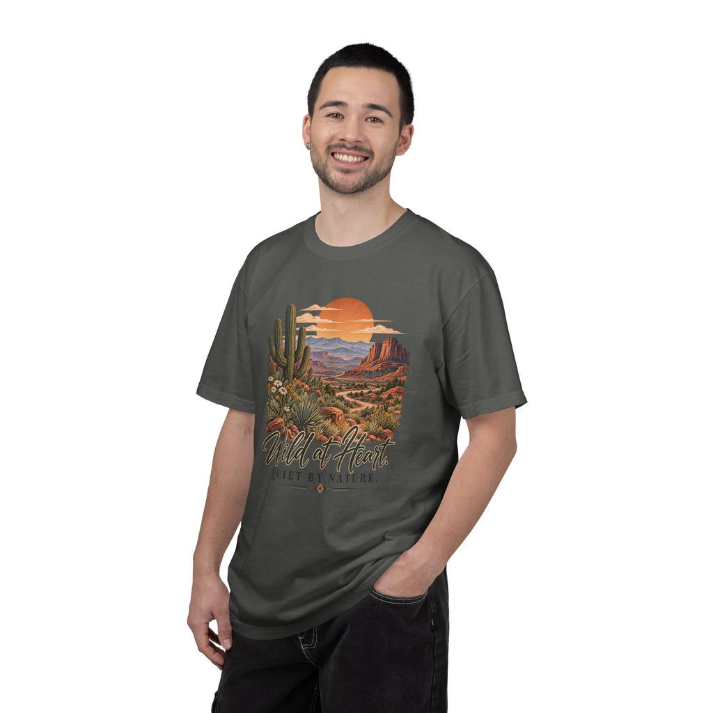 Wild at Heart Quiet by Nature T-Shirt | Vintage Desert Graphic Tee | Comfort Colors 1717