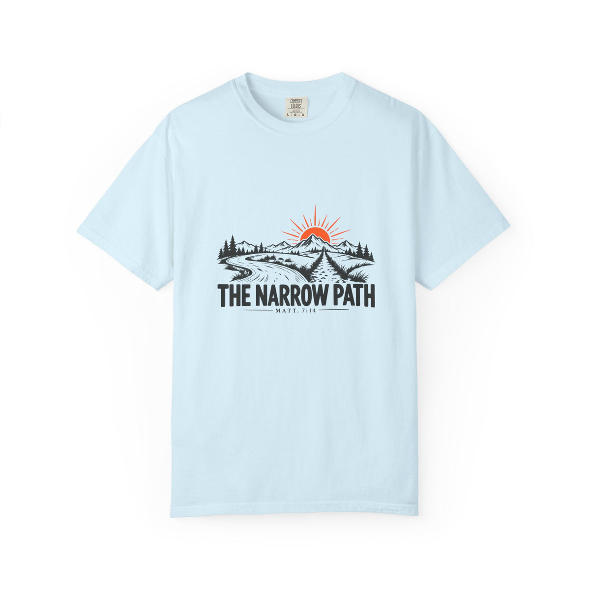 The Narrow Path Comfort Colors® T-Shirt | Faith & Outdoor Graphic Tee