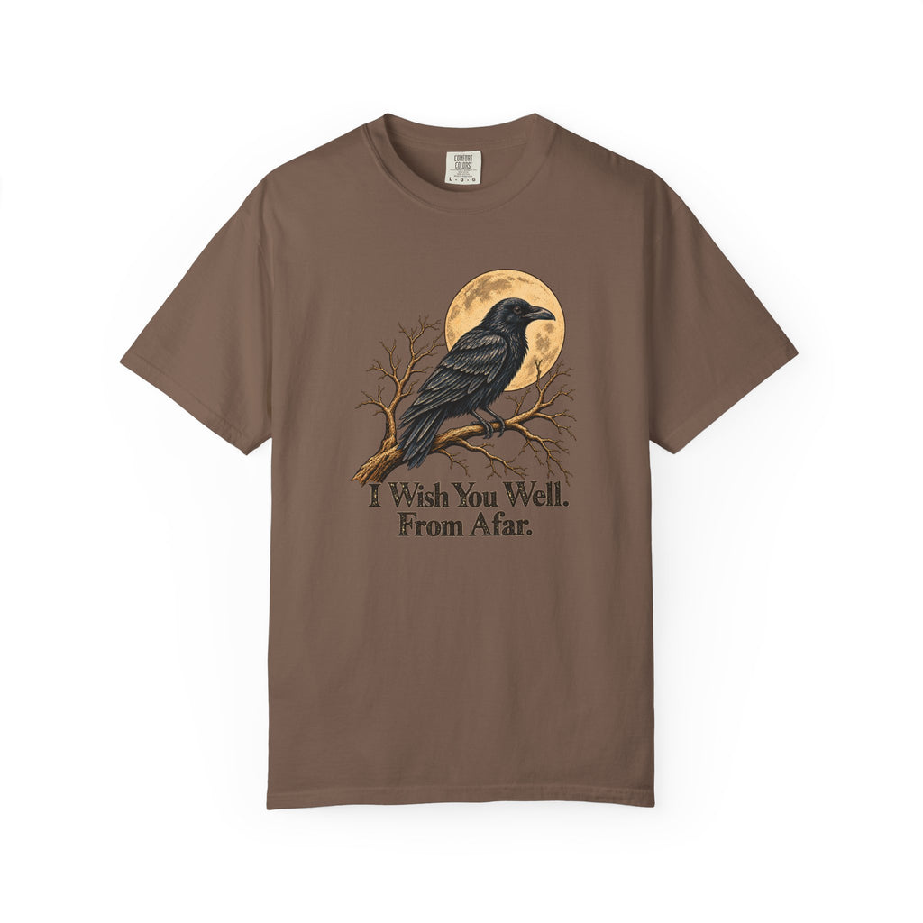 I Wish You Well From Afar T-Shirt | Vintage Raven Graphic Tee | Comfort Colors 1717