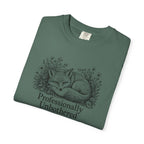 Professionally Unbothered T-Shirt | Vintage Fox Graphic Tee | Comfort Colors 1717