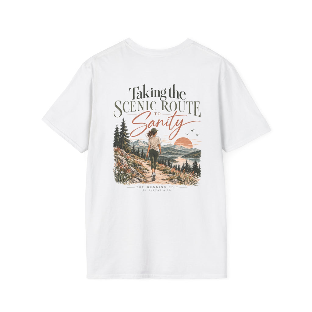 Taking the Scenic Route to Sanity | Running & Outdoor Graphic Tee