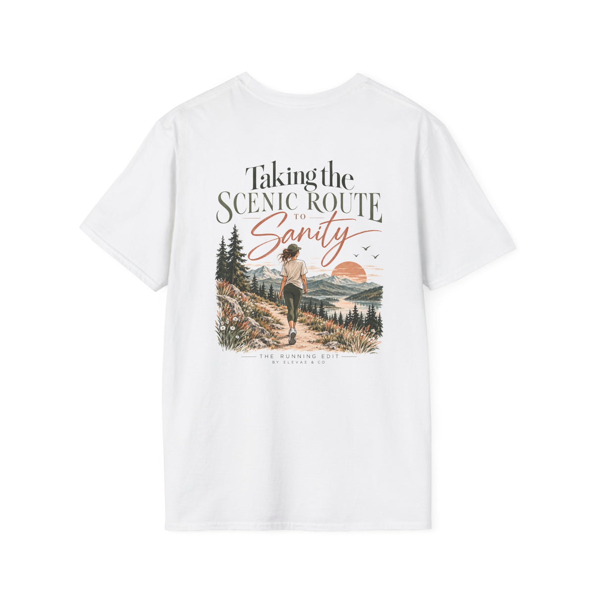 Taking the Scenic Route to Sanity | Running & Outdoor Graphic Tee