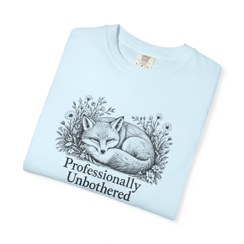 Professionally Unbothered T-Shirt | Vintage Fox Graphic Tee | Comfort Colors 1717