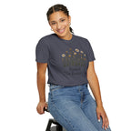 Rooted Not Restricted T-Shirt | Vintage Wildflower Graphic Tee | Comfort Colors 1717