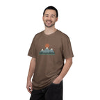 Vintage Mountain Sunset T-Shirt | Minimalist Nature Graphic Tee | Comfort Colors 1717