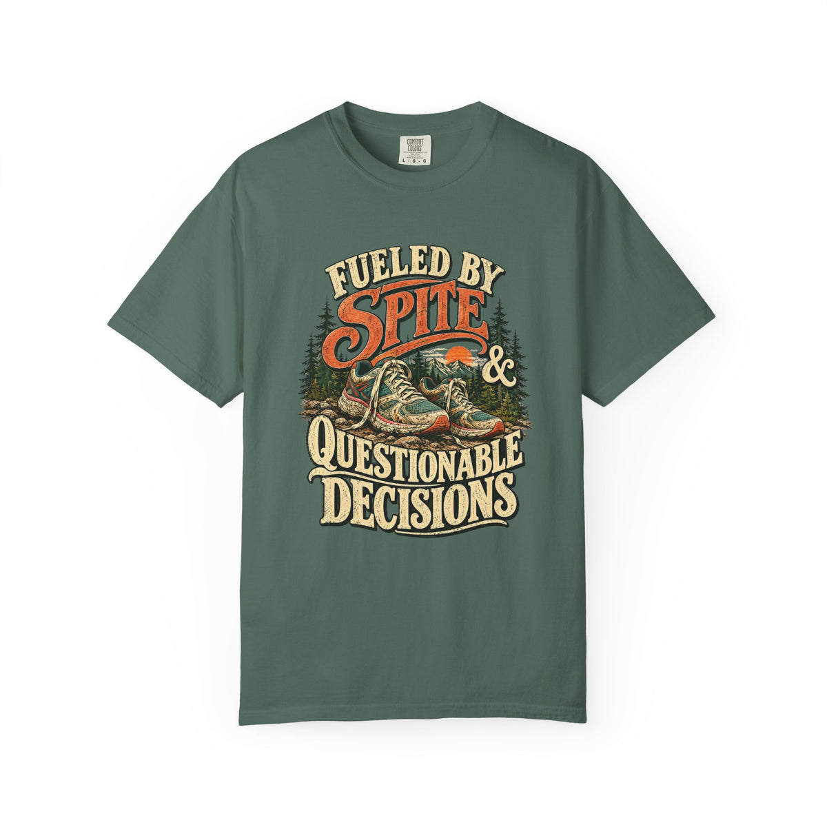 Fueled by Spite & Questionable Decisions | Funny Running Graphic Tee