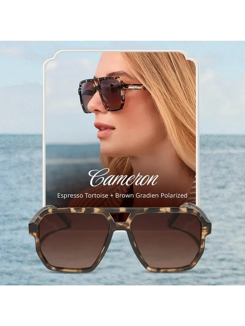 Oversized Polarized Navigator Sunglasses