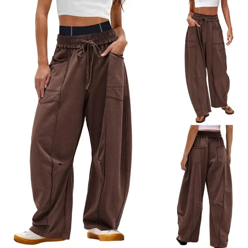 Womens Baggy Wide Leg Lounge Pants