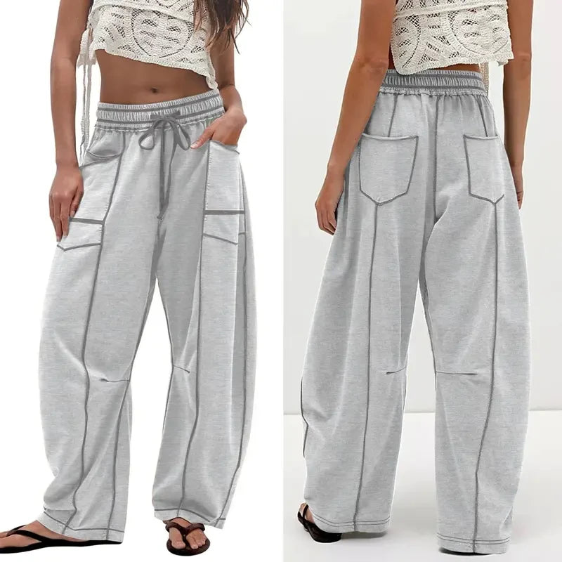 Womens Baggy Wide Leg Lounge Pants