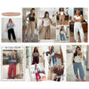 Waffle Knit Wide Leg Lounge Pants