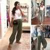 Waffle Knit Wide Leg Lounge Pants