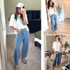 Waffle Knit Wide Leg Lounge Pants