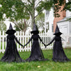 Lighted Halloween Witch Stakes Set