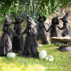 Lighted Halloween Witch Stakes Set