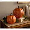 Illuminated Starry Night Glass Pumpkin Set