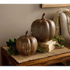 Illuminated Starry Night Glass Pumpkin Set