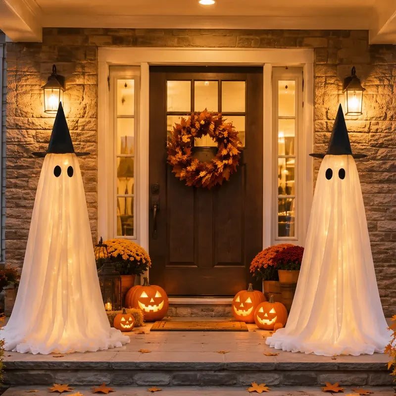 White LED Ghost String Lights